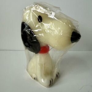 Vintage Hallmark Snoopy Wax Candle made in Hong Kong